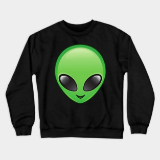 Cute Green Alien Crewneck Sweatshirt