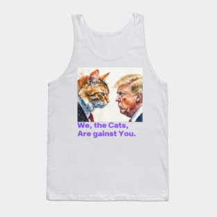 Charismatic cat against trump Tank Top