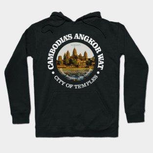 Vintage Angkor Wat Camping Mountain Nature Hoodie