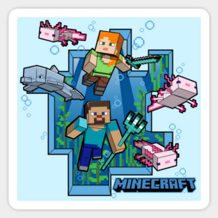 minecraft! ocean adventure Magnet