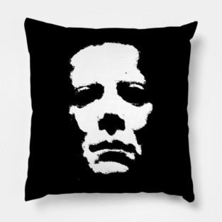 Michael Myers face Halloween  illustration Pillow