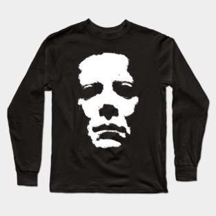 Michael Myers face Halloween  illustration Long Sleeve T-Shirt