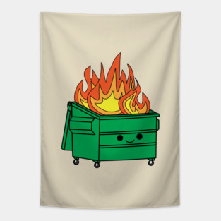 Dumpster Fire Tapestry