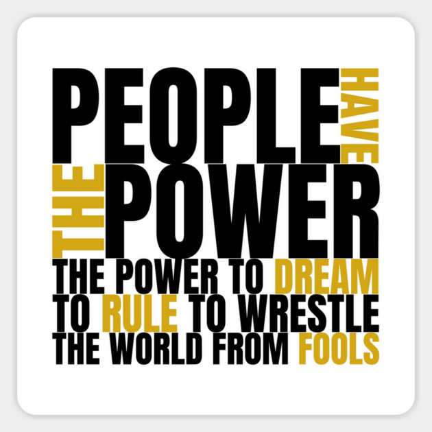 People Have The Power Magnet by Timeless Chaos