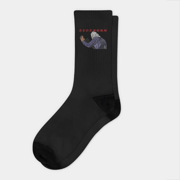 Friday the 13th Part 2: Bag Man Socks by 51Deesigns