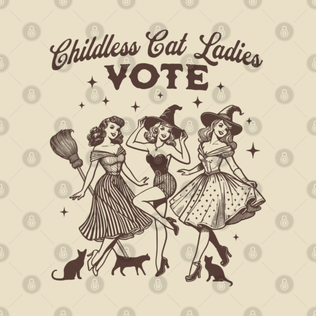 Kamala Harris Halloween Childless Cat Ladies Vote by PUFFYP