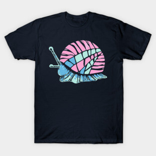 Cool Snail - Vector Art - Melon Pastel Palette T-Shirt