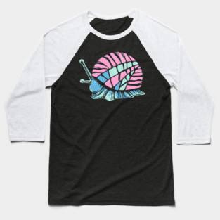 Cool Snail - Vector Art - Melon Pastel Palette Baseball T-Shirt
