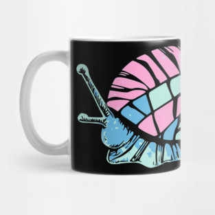 Cool Snail - Vector Art - Melon Pastel Palette Mug