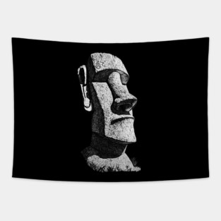 Moai Easter Island Statue, ancient civilization Tapestry