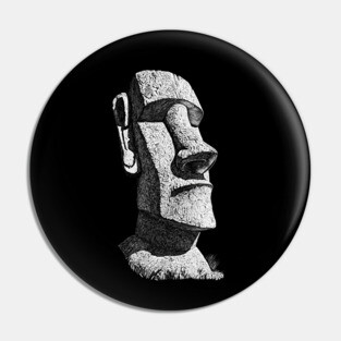 Moai Easter Island Statue, ancient civilization Pin