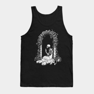 Meditation Skeleton Buddhist Tank Top