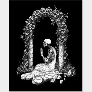 Meditation Skeleton Buddhist Posters and Art