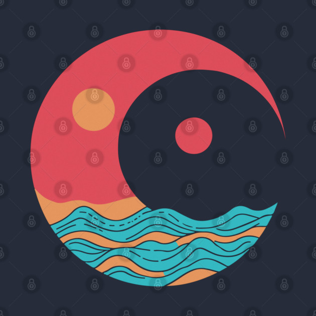 Yin-Yang - Moon Light over the Sea by TuncGK