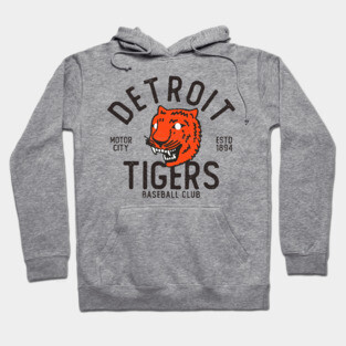 Vintage Detroit-Tigers est 1894 Hoodie