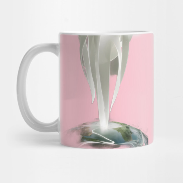 Abstract Design with Swirling white and Translucent Forms Emanating From a Central Point by animegirlnft