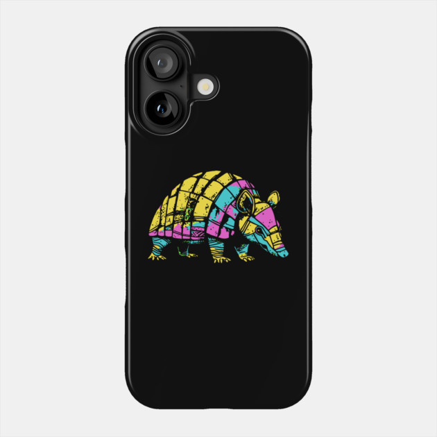 Armadillo - Vivid Geometric Design - Vector Art Phone Case by TuncGK