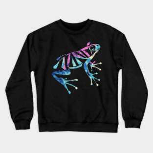 Mr. Fancy Frog - Vector Art - Vibrant Design Crewneck Sweatshirt