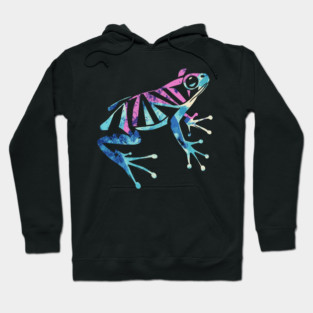Mr. Fancy Frog - Vector Art - Vibrant Design Hoodie