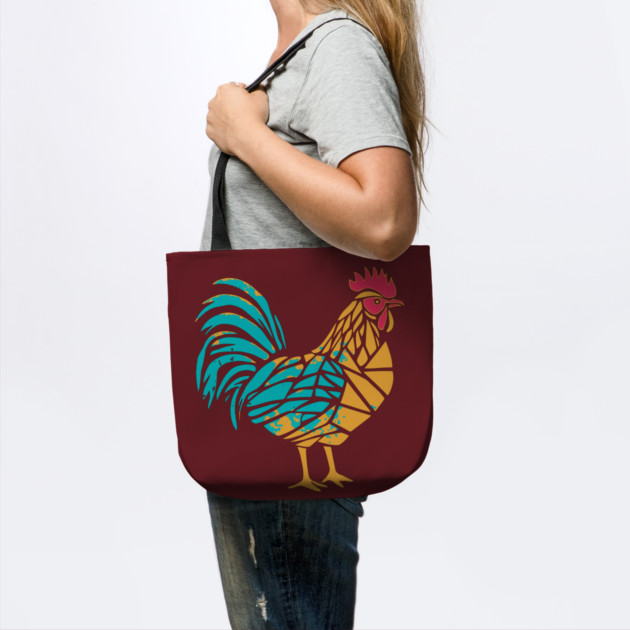 Meet my Rooster! - Cocktail Colors - Minimalist & Geometric by TuncGK