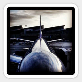 grey airplane Magnet