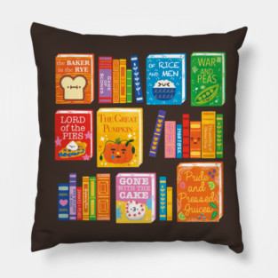 Punny Books Pillow