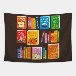Punny Books Tapestry