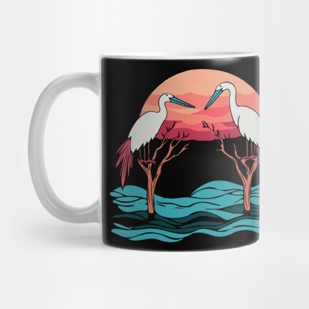 Two Cranes - Bird Lovers - Romantic by TuncGK