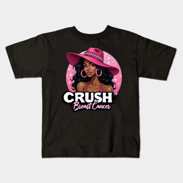 Crush Breast Cancer Kids T-Shirt by UrbanLifeApparel