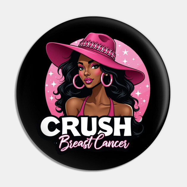 Crush Breast Cancer Pin by UrbanLifeApparel