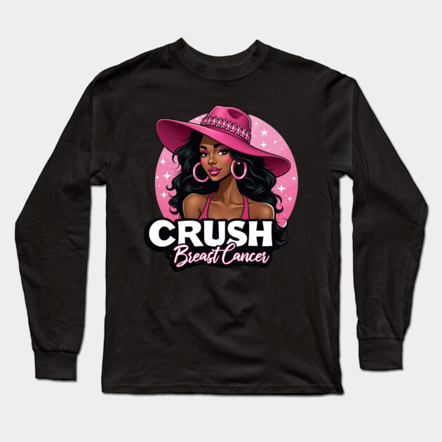 Crush Breast Cancer Long Sleeve T-Shirt by UrbanLifeApparel