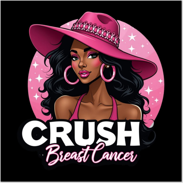 Crush Breast Cancer Wall Art by UrbanLifeApparel