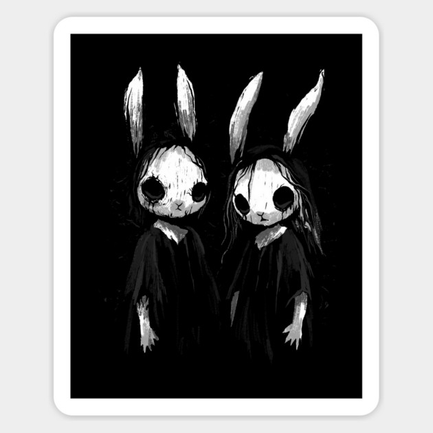 Gothic Bunnies Magnet by GoshWow®