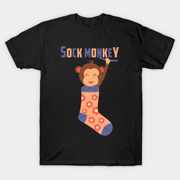 Sock Monkey T-Shirt by Db Printed