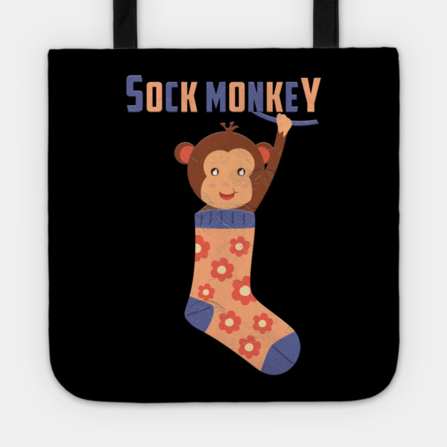 Sock Monkey Tote by Db Printed