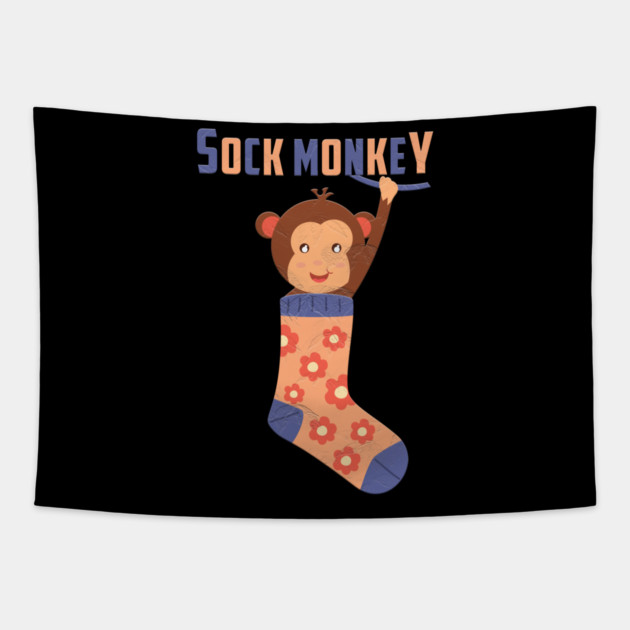 Sock Monkey Tapestry by Db Printed