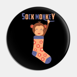 Sock Monkey Pin