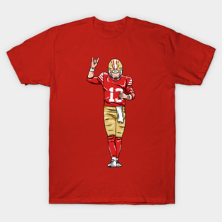 Brock Purdy Metal Celebration Cartoon 49ers T-Shirt