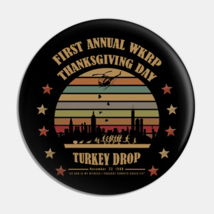 First Annual WKRP Thanksgiving Day Turkey Drop Pin