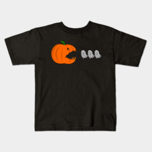 Pumpkin Eat Ghosts Halloween Kids T-Shirt