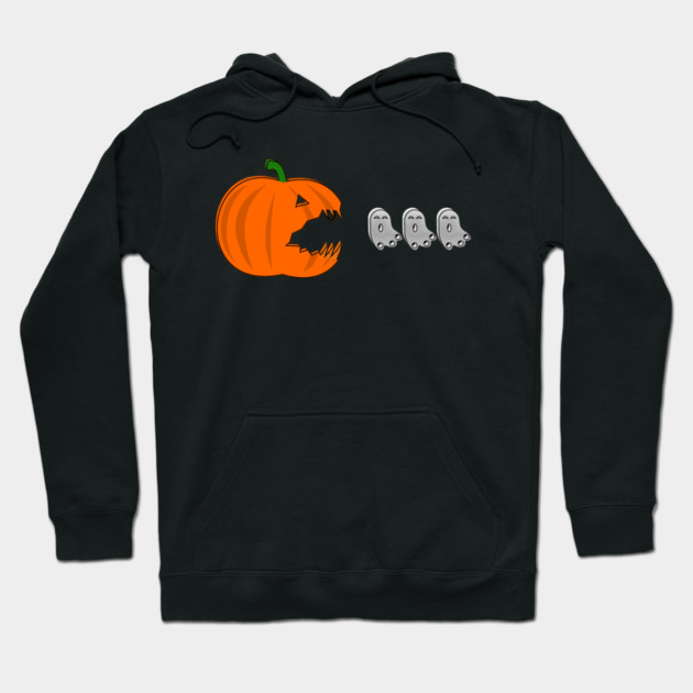 Pumpkin Eat Ghosts Halloween Hoodie by Db Printed