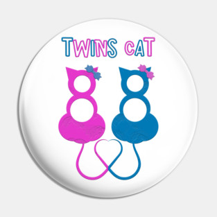Twins Cat Pin