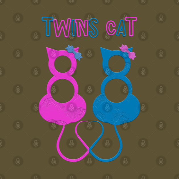 Twins Cat by Db Printed