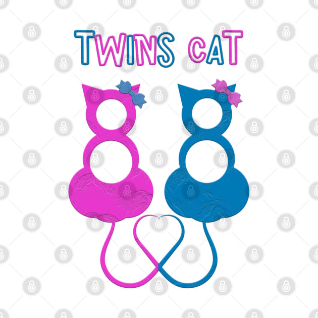 Twins Cat by Db Printed