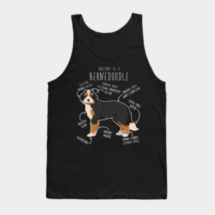 Bernedoodle Dog Anatomy Tank Top