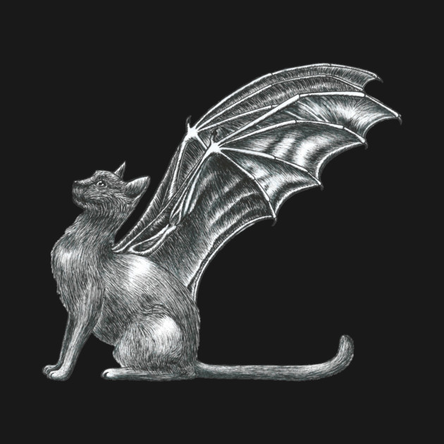 Bat-Winged Cat by Flora-Su