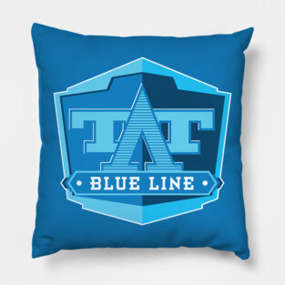 Tomorrowland Transit Authority PeopleMover Blue Line Pillow
