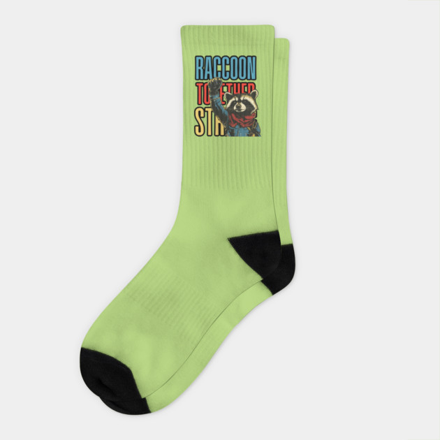 Raccoon Together Strong - Pro Raccoon Movement Socks by TuncGK