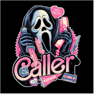 Ghostface SCREAM caller Slasher Posters and Art