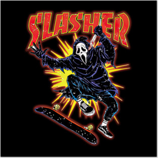 Ghostface Slasher Skating Posters and Art